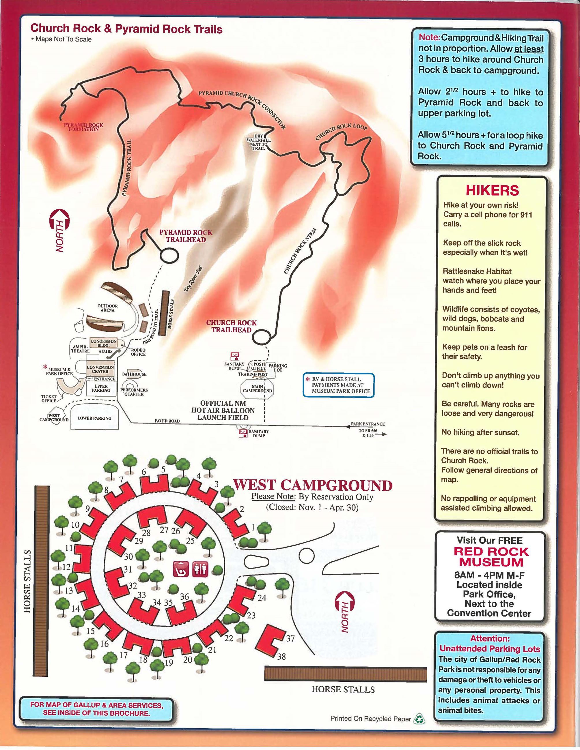 Red Rock Park Information & Church Rock and Pyramid Rock Trails