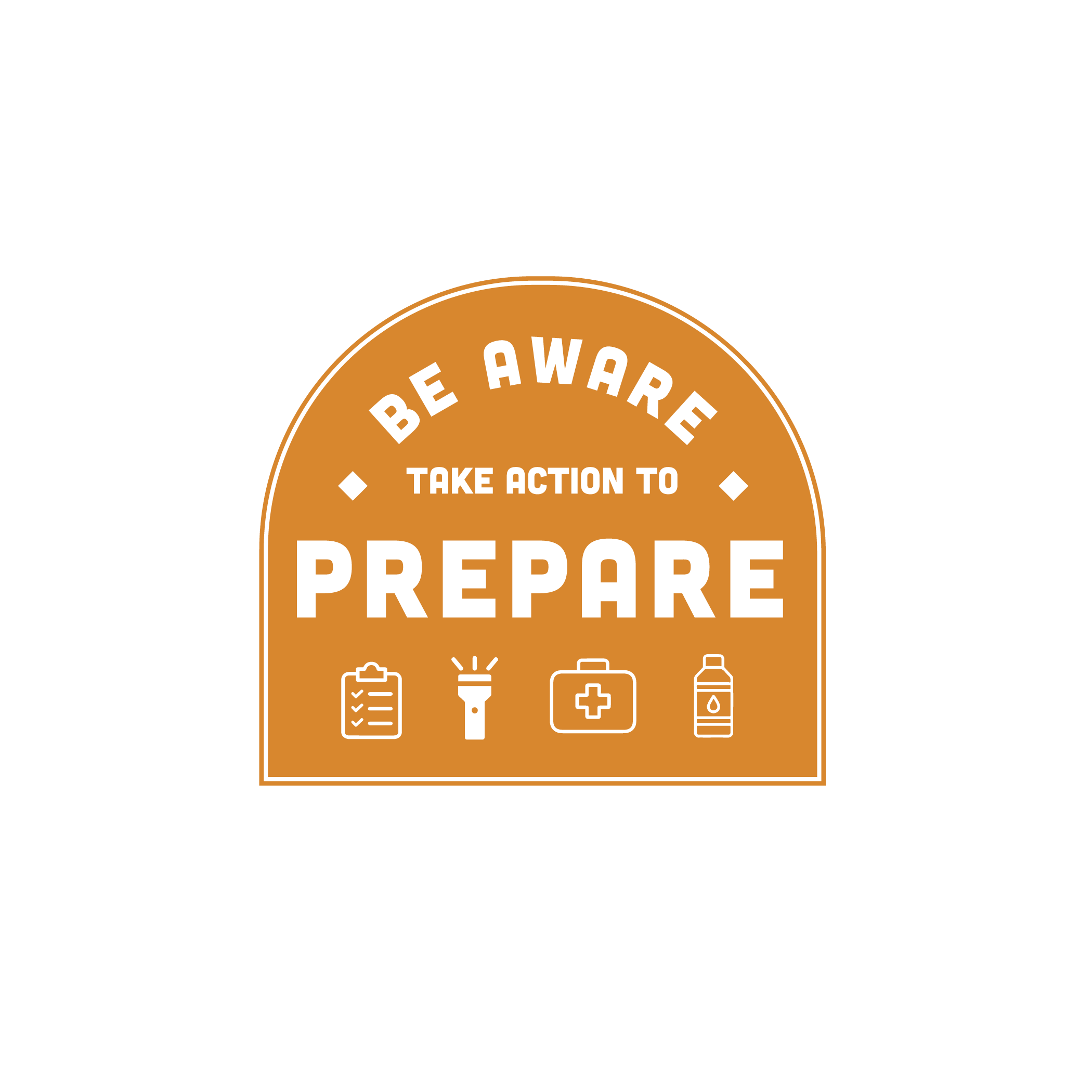 Preparedness Day Design_Tagline Badge_1 color dk yellow (1)